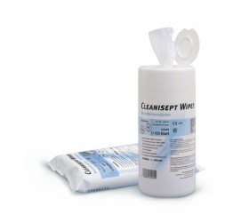 Cleanisept Wipes USG fejtisztító dobozos Készlethiány! Helyettesítő termék kapható honlapunkon: Sanalk Plus fertőtlenítő törlőkendő utántöltő Alkoholt nem tartalmaz! - 100db/tasak