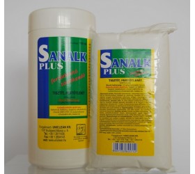 Sanalk Plus fertőtlenítő törlőkendő utántöltő Alkoholt nem tartalmaz! - 100db/tasak